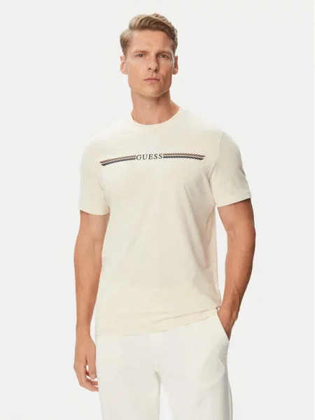Guess Футболка Кремовий Regular Fit