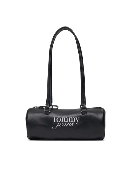 Tommy Jeans Torebka Tjw Bold Script Shoulder Barrel czarny