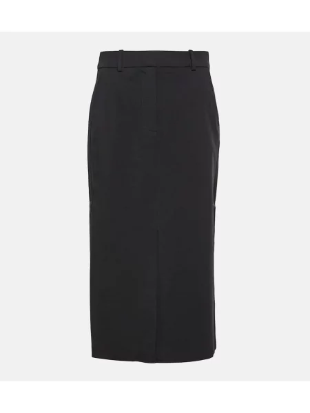 Fustă tip creion Co de lână negru