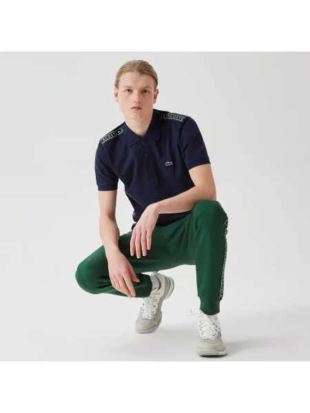 Lacoste поло чоловіче Slim Fit синє