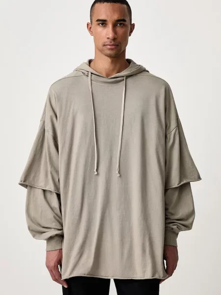 Rick Owens DRKSHDW Tommy Hustler hanorac cu glugă din pentru bărbați