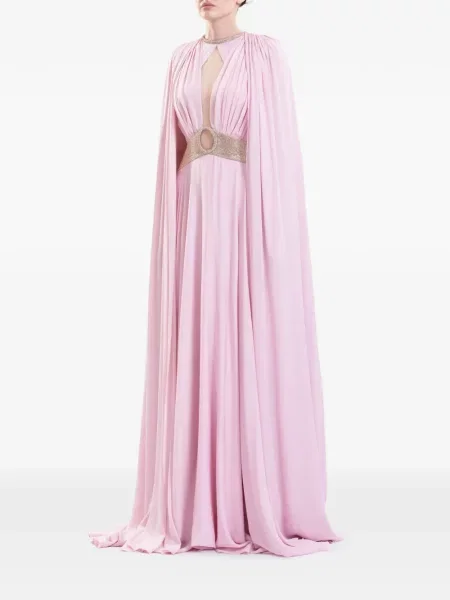 Rochie Saiid Kobeisy drapată de cristal roz