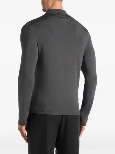 Πλεκτό μακρύς polo Manière De Voir γκρι