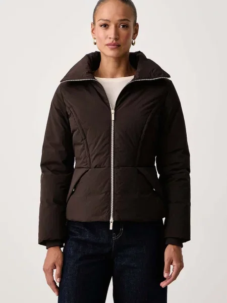 Armani Exchange jachetă scurtă pentru femei maro