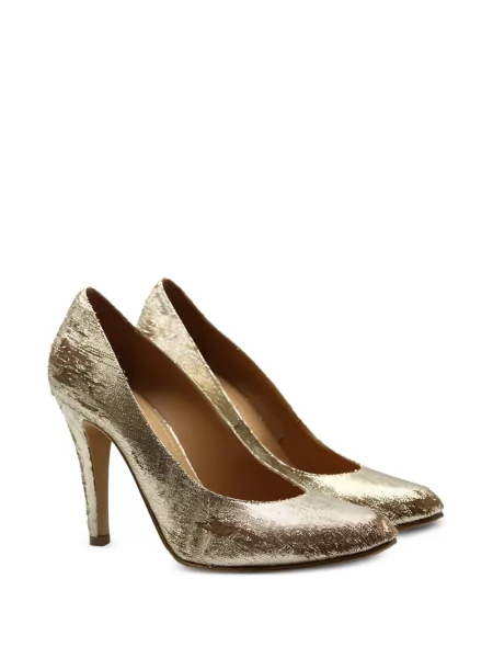 Pantofi cu toc Maison Margiela din piele auriu