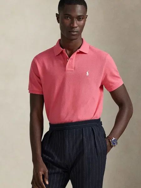 Polo Ralph Lauren μπλουζάκι πόλο ροζ