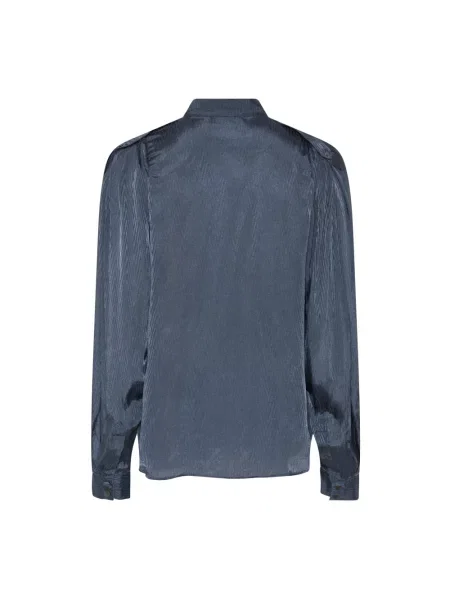 Bruuns Bazaar koszula regular ze stójką niebieski