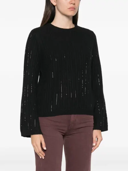 Pulover Twinset cu paiete negru