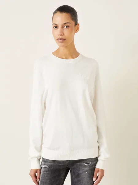 Sweter weiss biały