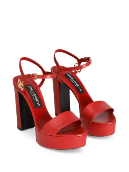 Sandale Dolce & Gabbana cu platformă roșu