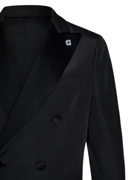 Costum Lardini cu două rânduri de nasturi negru