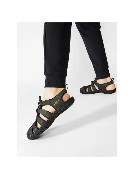 Sandále Keen Clearwater Cnx Leather sivá