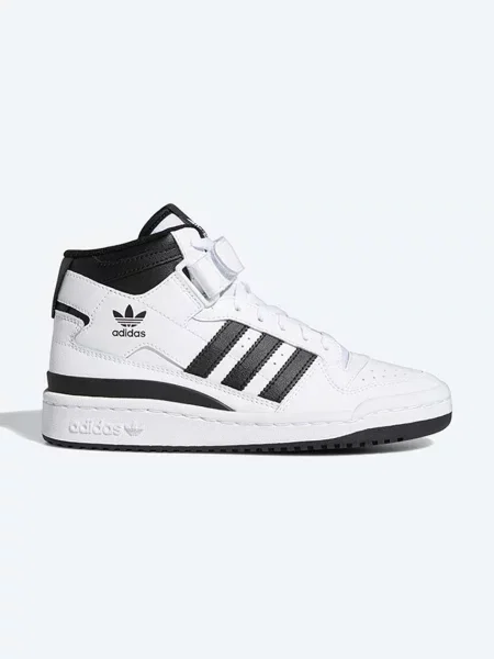 Кожени маратонки adidas Originals Forum Mid J бяло