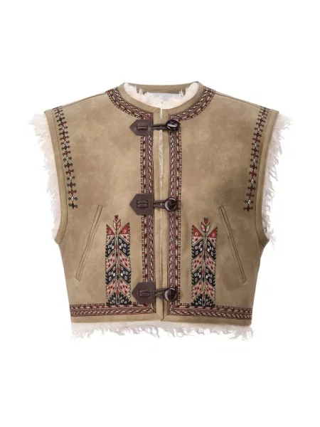 Kamizelka Isabel Marant brązowa