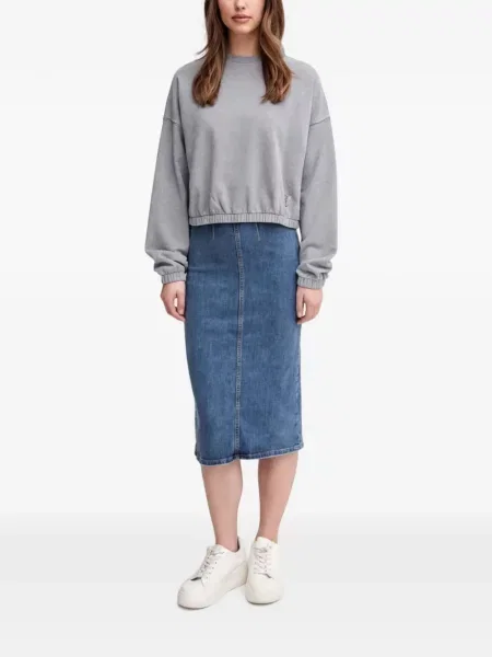 Fustă din denim Benetton albastru