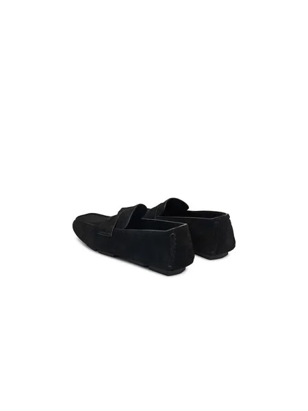 Calvin Klein Mokasíny Square Driver Suede čierna