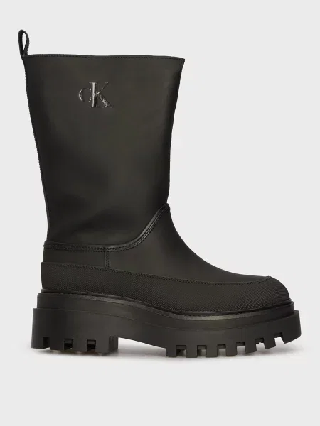 Шкіряні чоботи Calvin Klein Jeans чорні