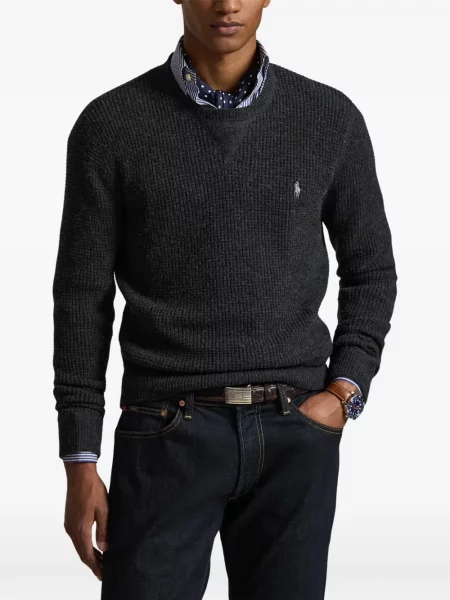 Czapka z daszkiem Polo Ralph Lauren w kratkę z twillu biznesowa niebieska