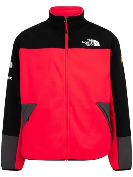 Geacă Supreme din fleece roșu