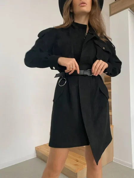 Замшева Сукня міні Milirud чорний