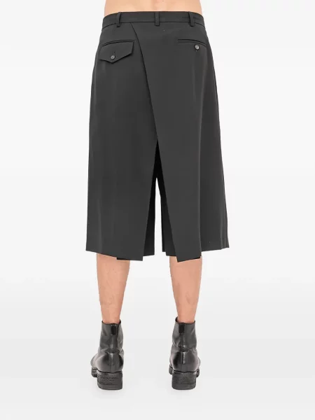 Pantaloni Setchu plisate negru