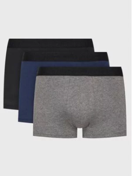 HOM Boxerky námořnická modř / šedá černá