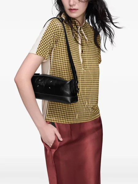 Cu centură curea Maison Margiela negru