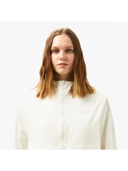 Lacoste Kurtka Z Kapturem biała