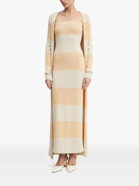 Rochie maxi Liviana Conti cu dungi de costum