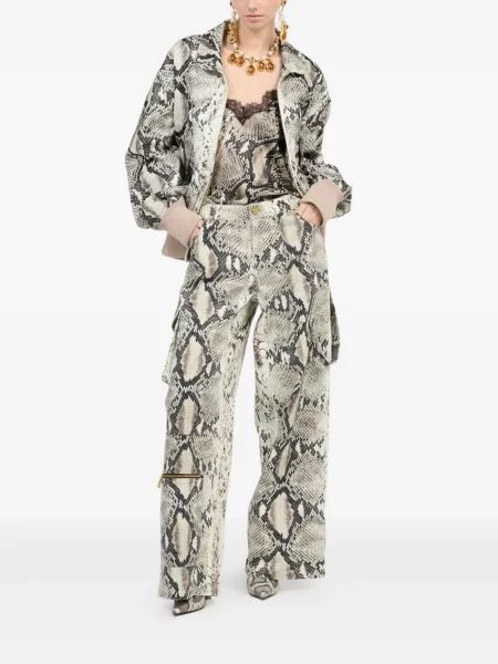 Geacă Roberto Cavalli cu imagine alb