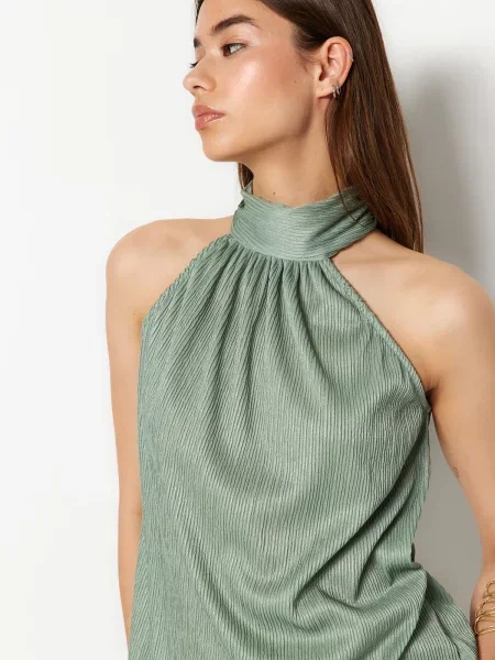 Bluză Trendyol verde