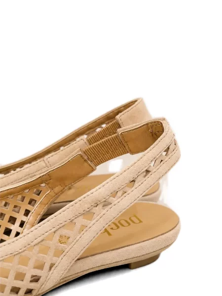 Pantofi cu toc Poche Paris slingback maro