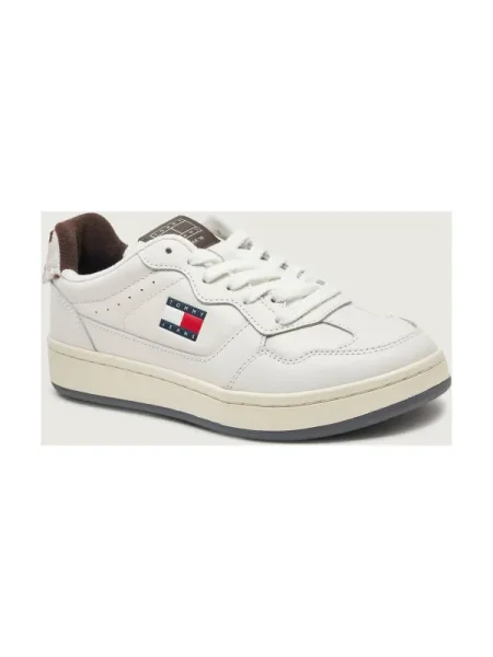 Sneakers Tommy Jeans Archive Calf Hair Tab Écru alb