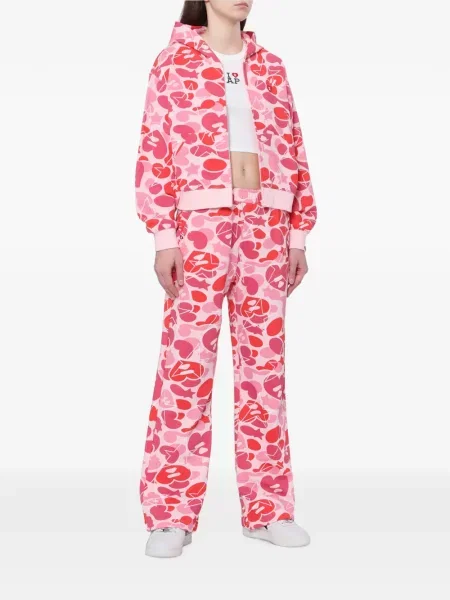 Raštuotas kamufliažinis džemperis su gobtuvu Apee™ By *a Bathing Ape® rožinė
