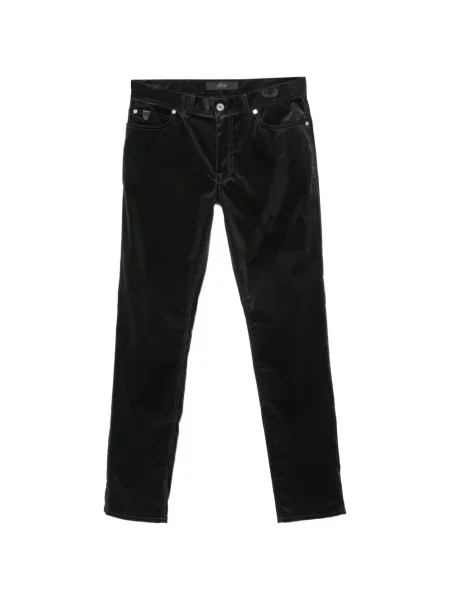 Pantaloni Brioni de catifea cord gri