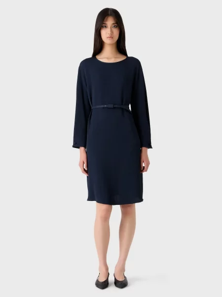 Платье миди Emporio Armani синее