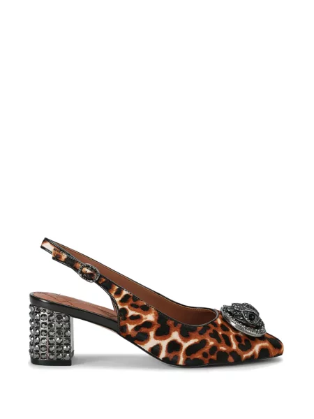 Czółenka Kurt Geiger London z otwartą piętą brązowa