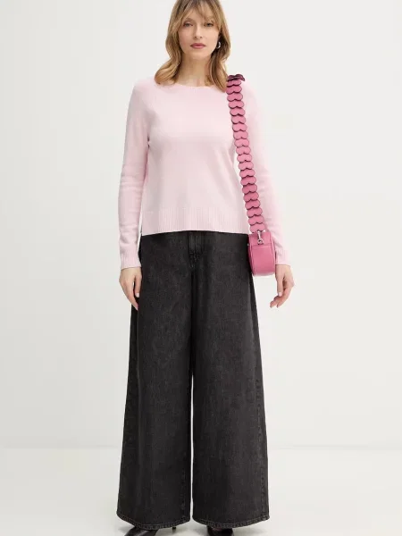 Kašmírový sveter Weekend Max Mara CICALA ružová