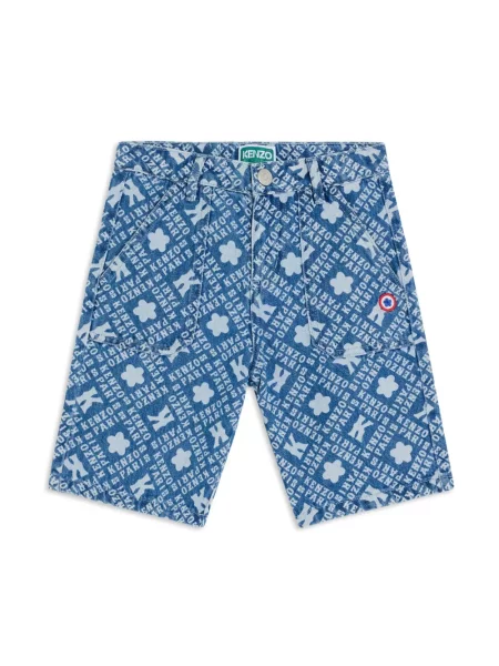 Szorty jeansowe dziecięce Kenzo niebieskie