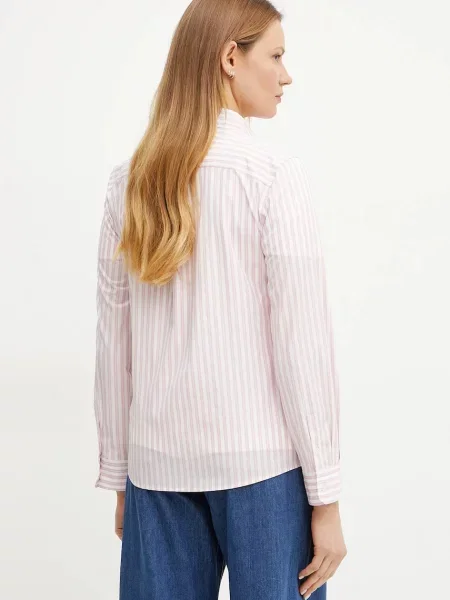 Košile Weekend Max Mara regular s klasickým límcem růžová