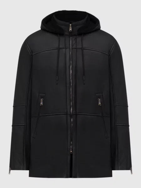 Дублянка з капюшоном Cashmere&whiskey чорна