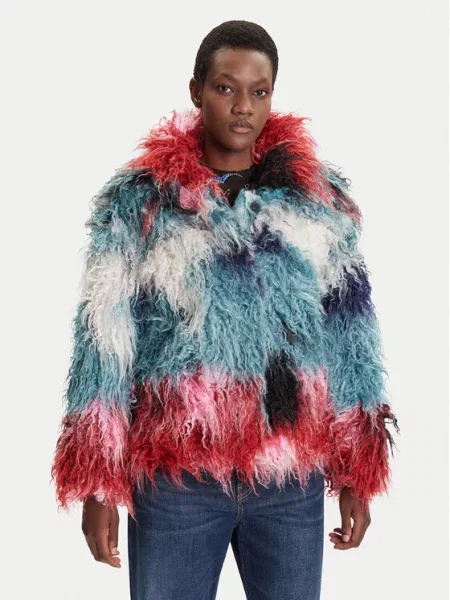 Desigual Prehodna jakna modra / temno modra rdeča
