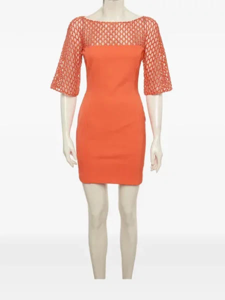 Rochie mini Zuhair Murad plasă portocaliu