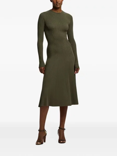 Lung rochie midi Ralph Lauren Collection tricotate verde