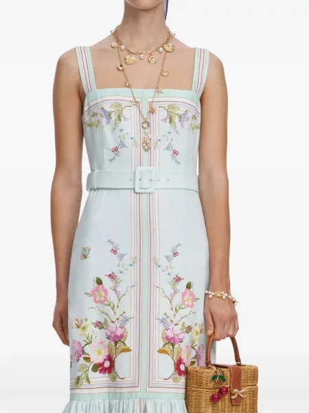 Rochie maxi Self-portrait de costum verde