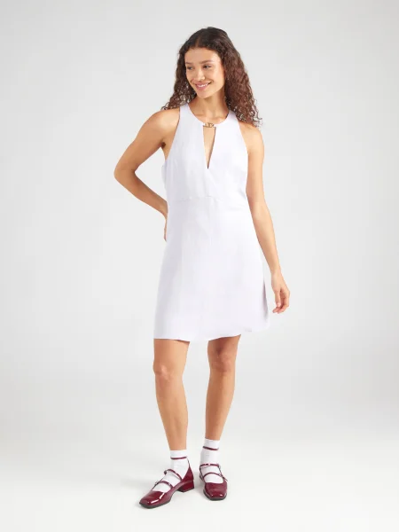 TWINSET Rochie | cu adaos de in alb