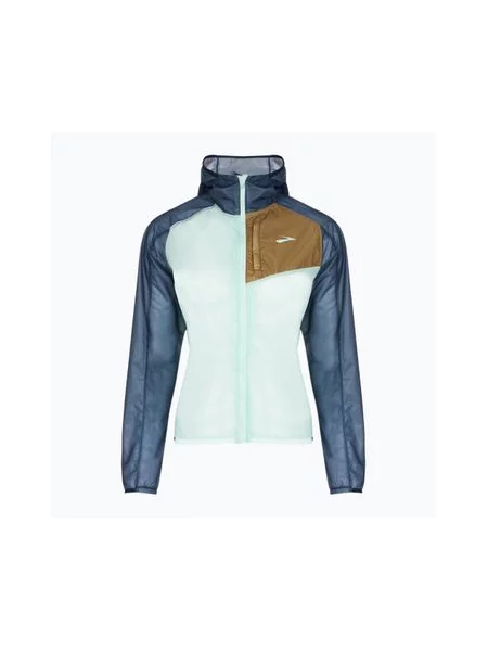 Куртка для бігу Brooks All Altitude ice blue multi синя