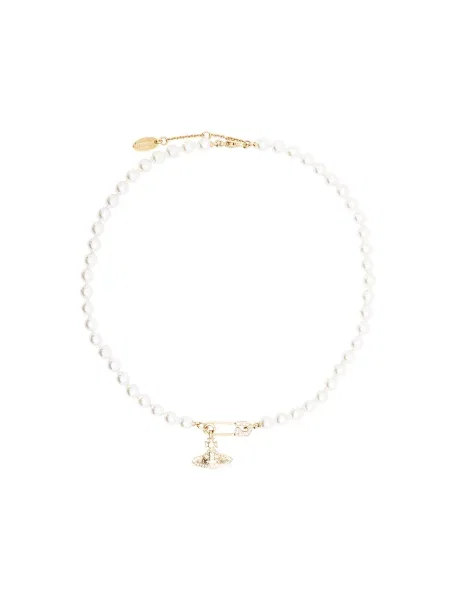 Colier Vivienne Westwood cu perle reflectorizant
