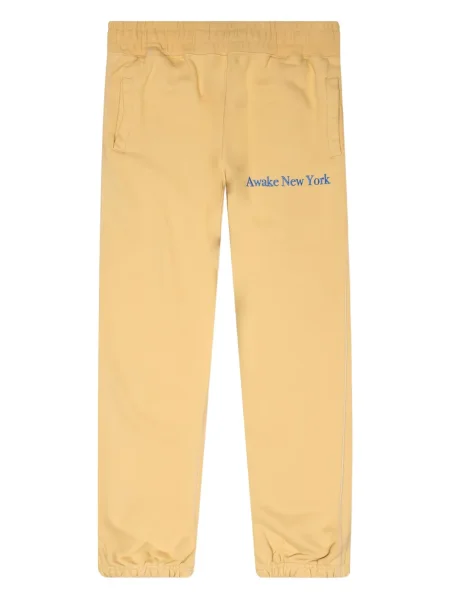 Sportske hlače Awake Ny s vezom žuta