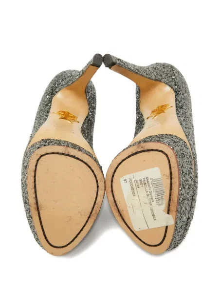 Pantofi cu toc Charlotte Olympia cu platformă gri